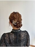 <長まなみ/ヘアセット>こなれ感のあるシニヨンお団子ヘア