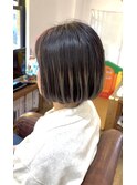 プレイングカラーボブ20代30代40代50代ハイライトミニボブ