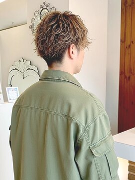 アビエクレール 河内花園(abije claire) ラフ束感 × ニュアンスパーマ【河内花園駅】