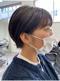 マッシュショート耳掛けショート丸みショート大人ショート20代