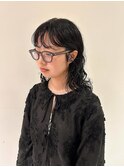 ロングウルフスパイラルパーマ