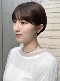 20代30代前髪ありショートマッシュショート丸みショートレイヤー