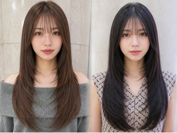 バンタン(VINGTANS)の写真/【京都市役所前駅3分】大人韓国風レイヤーカット×シースルーバング!京都河原町二条で理想の顔周りを♪