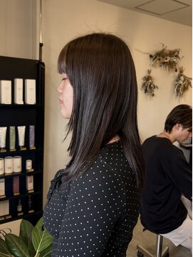セジールへアメゾン(SAISIR HAIRMAISON) ミルクティーブロンド/ダークブルー/デジタルパーマ/岡山