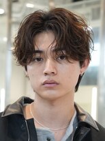 フィフス 大分(fifth)&nbsp;大分シャドウパーマメンズカットラウンドマッシュツーブロック