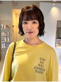 ボブパーマ　ボブレイヤーパーマ　レイヤーパーマ　ボブ　パーマ