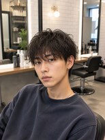 MEN's Baguz MEN'Sカット/ MEN'Sパーマ/ MEN'Sカラー 繊細カール束感マッシュパーマメンズトレンドスタイル