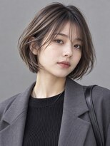 トリニティ(trinity)&nbsp;ハイライト バレイヤージュ グレージュ ボブ 豊見城