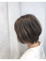 シエル 千葉店(CIEL)&nbsp;ふんわりショートボブ×グレーアッシュ【CIEL千葉店】