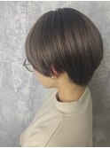 【Zina　新宿】イメチェン毛先パーマ耳かけ×フォギーベージュ