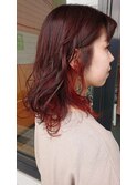 インナーカラー×オレンジ