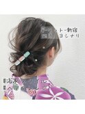 【W-ワット-原宿店＊浴衣ヘアアレンジ^ ^