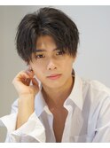 ツイストスパイラルパーマ波巻き波打ち刈り上げセンターパート