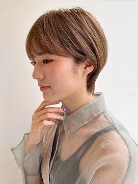 ピークアブー 銀座並木通り(PEEK-A-BOO) 【骨格補正】柔らかベージュの丸みショート