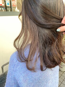 ムーン(moon) #ロングヘア #グレージュカラー #ボブウルフ#ココアベージュ