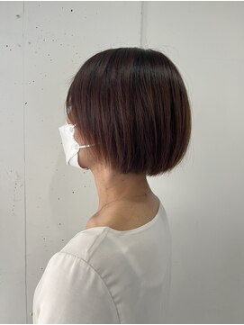 リッチアンドアンジー(RICCI&ANGIE) 丸みショートボブ　グレーベージュ　30代　40代　50代