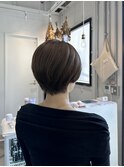 ボルドー/ショートヘア[表参道/髪質改善/ハイライト]