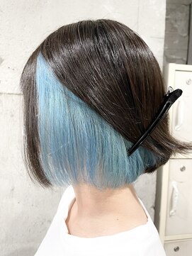 ココ 本八幡(KOKO) #10代20代30代#ケアブリーチ#ダブルカラー#ペールブルー #水色