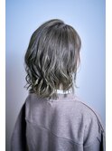 20代30代40代グレージュ×くびれボブ