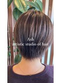 ショート×ベージュ