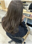 ブリーチなしのやわらかグレージュカラー♪