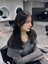 ジーニー 千葉(GENiE) 韓国レイヤーカット/グレーブラック/顔周り【佐藤詩門】