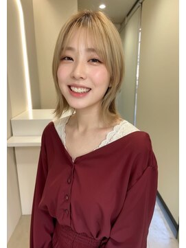 ドロシー 郡山桑野店(Dorothy) ベージュグレー黒髪レイヤーくびれヘア小顔10代20代30代40代