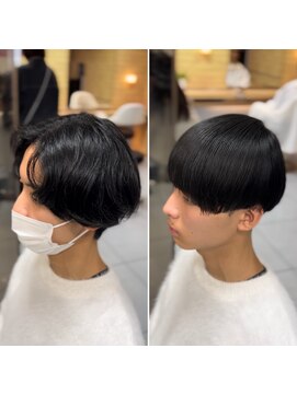 アッシュ 桜木町店(Ash) センターパート/マッシュ/縮毛矯正