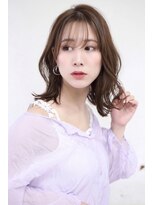 グランアージュ 池袋東口店(grandage)&nbsp;大人可愛い/グレージュアッシュ /斜めバング/外ハネミィディ