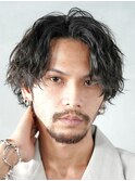 福岡天神シャドウパーマセンターパートツイストスパイラルパーマ