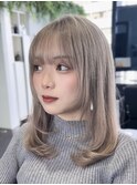ワンカールレイヤー/韓国ヘア/顔まわり/前髪/谷町四丁目