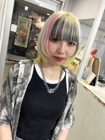 オアフ(Oahu) ピンク・ブルー・イエローデザイン