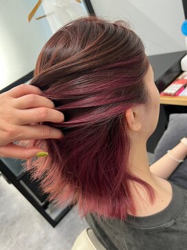 ネウィサリュー 立川(newi saLyu) 髪質改善/縮毛矯正/ケアブリーチ/インナーカラー/ピンクブラウン