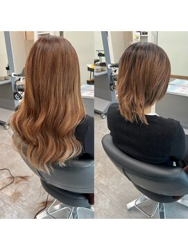 プルシールエクステ　高知エクステ　ガルボヘアー　馴染ませ