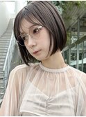 ミニボブ/切りっぱなしボブ/ボブ/タッセルボブ/透明感カラー