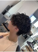 緩め波巻きパーマ
