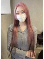 シエンゴールド(CIEN gold)&nbsp;ピンクカラー/裾カラー/ロングカラー#浜松駅#カラー#ブリーチ