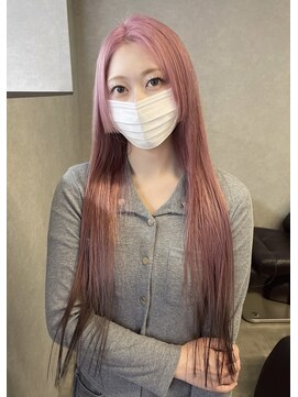 シエンゴールド(CIEN gold) ピンクカラー/裾カラー/ロングカラー#浜松駅#カラー#ブリーチ