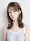 神戸　三宮　レイヤーカット　顔まわりカット 学割U24 カラー　