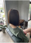 前下がりシンプルボブ