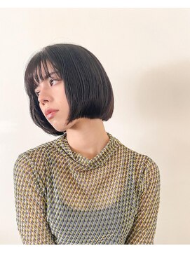 チョビー 銀座(chobii) 西/ブルーブラック/ラウンドバング/フレンチボブ