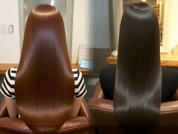 スローネ(THRONE)の写真/お仕事帰りにも通いやすい◎経験豊富なスタイリストがなりたいを叶える[髪質改善/縮毛矯正/酸性ストレート]