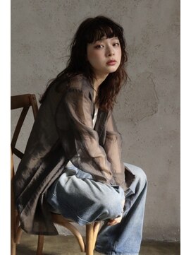 ニュアンスパーマ×ブラウン