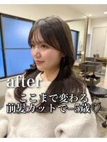 サク(Sac.)&nbsp;前髪カット×顔周りカット×透明感カラーSac.栃木優佑