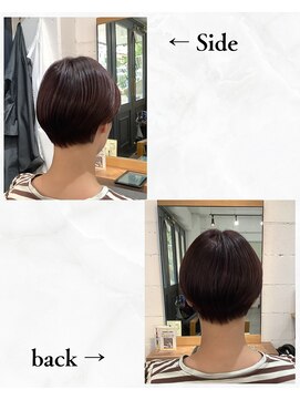 チャンドット(chan.) ≪お客様スタイル≫ ショート×ピンクレッド