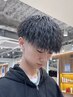 【ツンツンした強めの束感】 MEN'Sカット+パイルツイスト［京都駅/MEN'S］