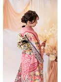 おとな女性にも好まれる大人可愛い和装ヘア