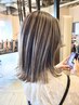 【白髪ぼかしカラー】ハイライトデザイン＋ノンダメージカラー＋カット