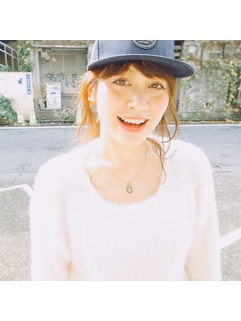 ピープル(people) 〔people〕キャップ×ミディアムヘア