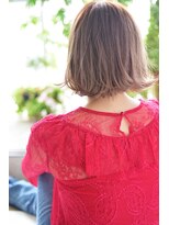 キアラ(Kchiara)&nbsp;短すぎない切りっぱなしロングボブkchiara福岡川野直人